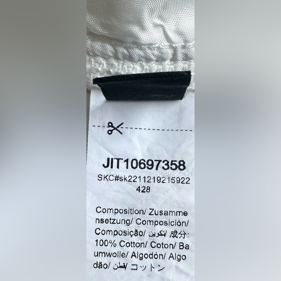 Shein TEEN white cotton tie up flare pants - Picture 5 of 5